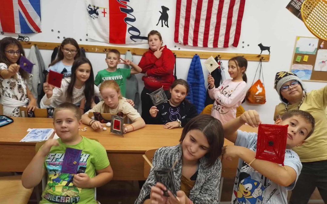 Kreatív foglalkozás a 4. évfolyam napközis foglalkozásán