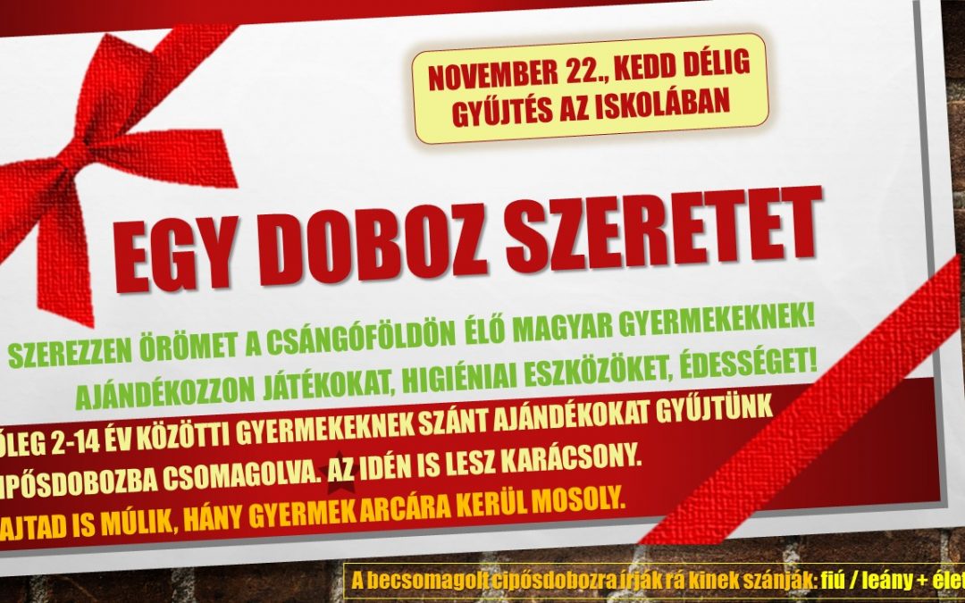 Egy doboz szeretet