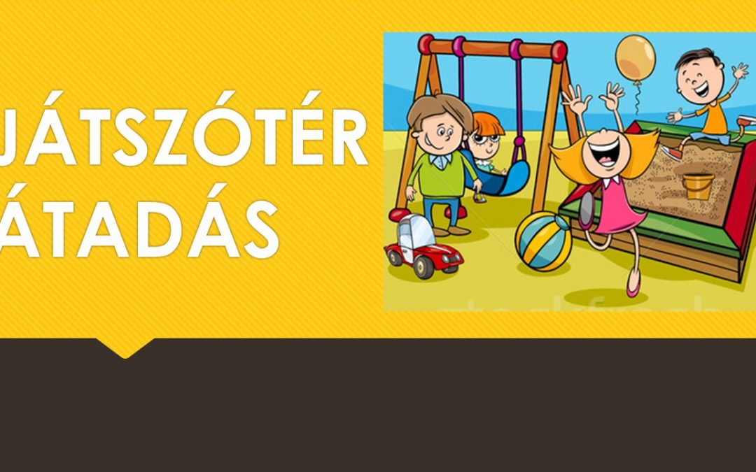 Gyermekeink az új játszótéren