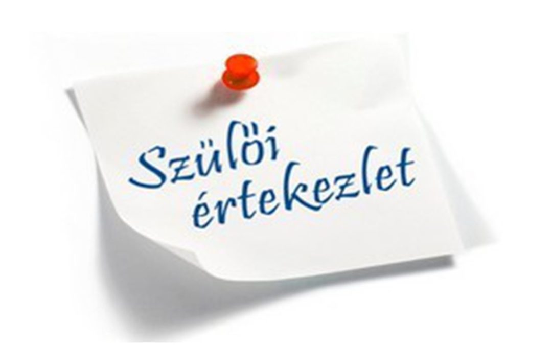 Szülői értekezlet